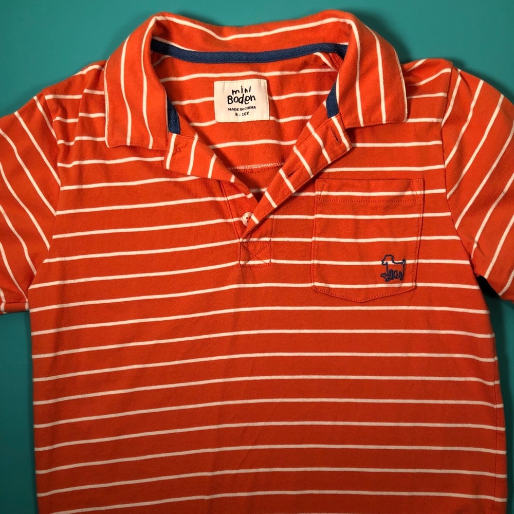 Mini Boden NWOT striped polo